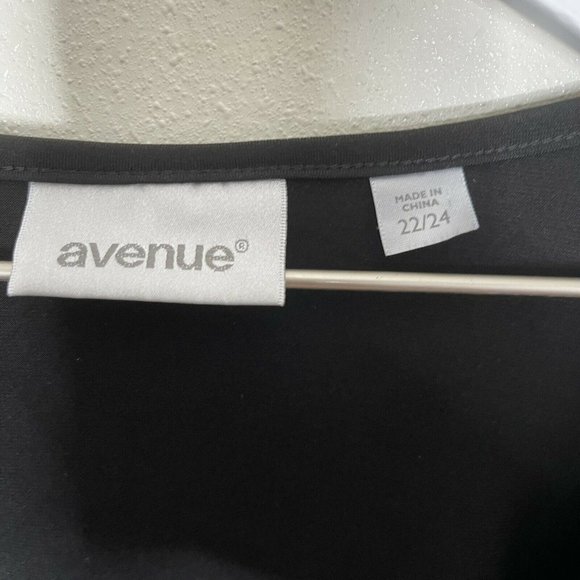 Avenue Women's Sequin Tank Top Size 22/24 Black - Picture 3 of 8